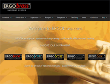 Tablet Screenshot of ergobrass.com